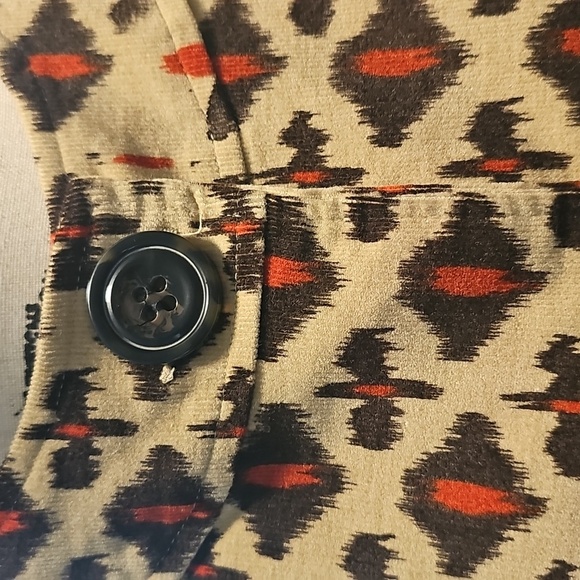 HBA Chic Women's Heart Pattern, Fall Colors Blazer, 3/4 Inch Sleeve, Size M/L - Picture 2 of 12